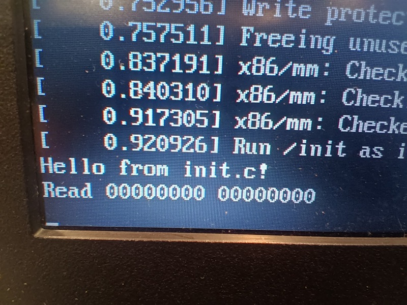 photo of message on a real laptop screen