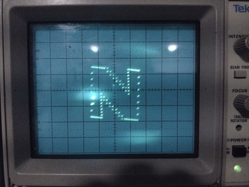 big N on the oscilloscope