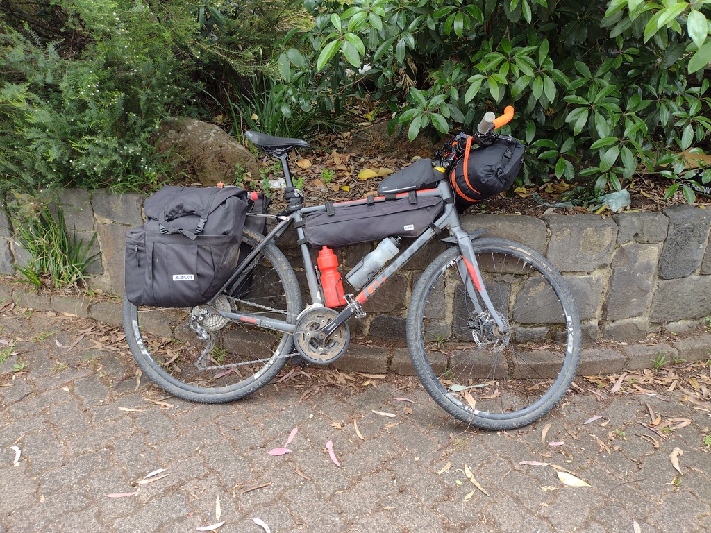 bike, packed
